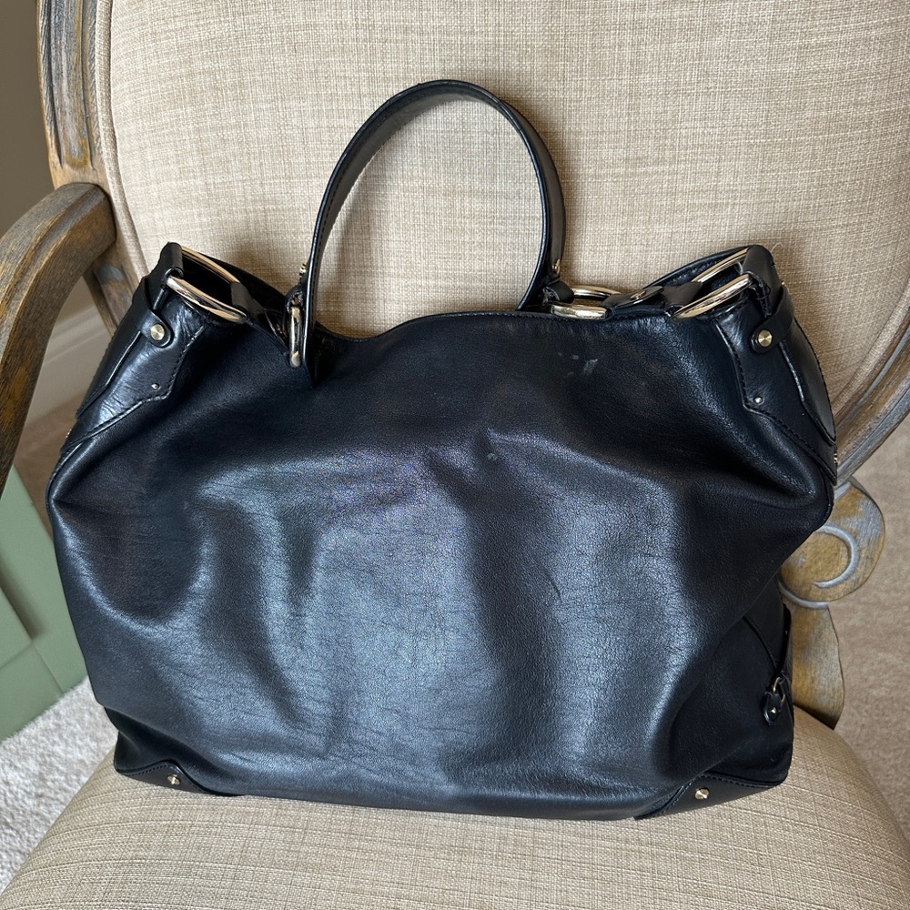 Black Leather Handbag